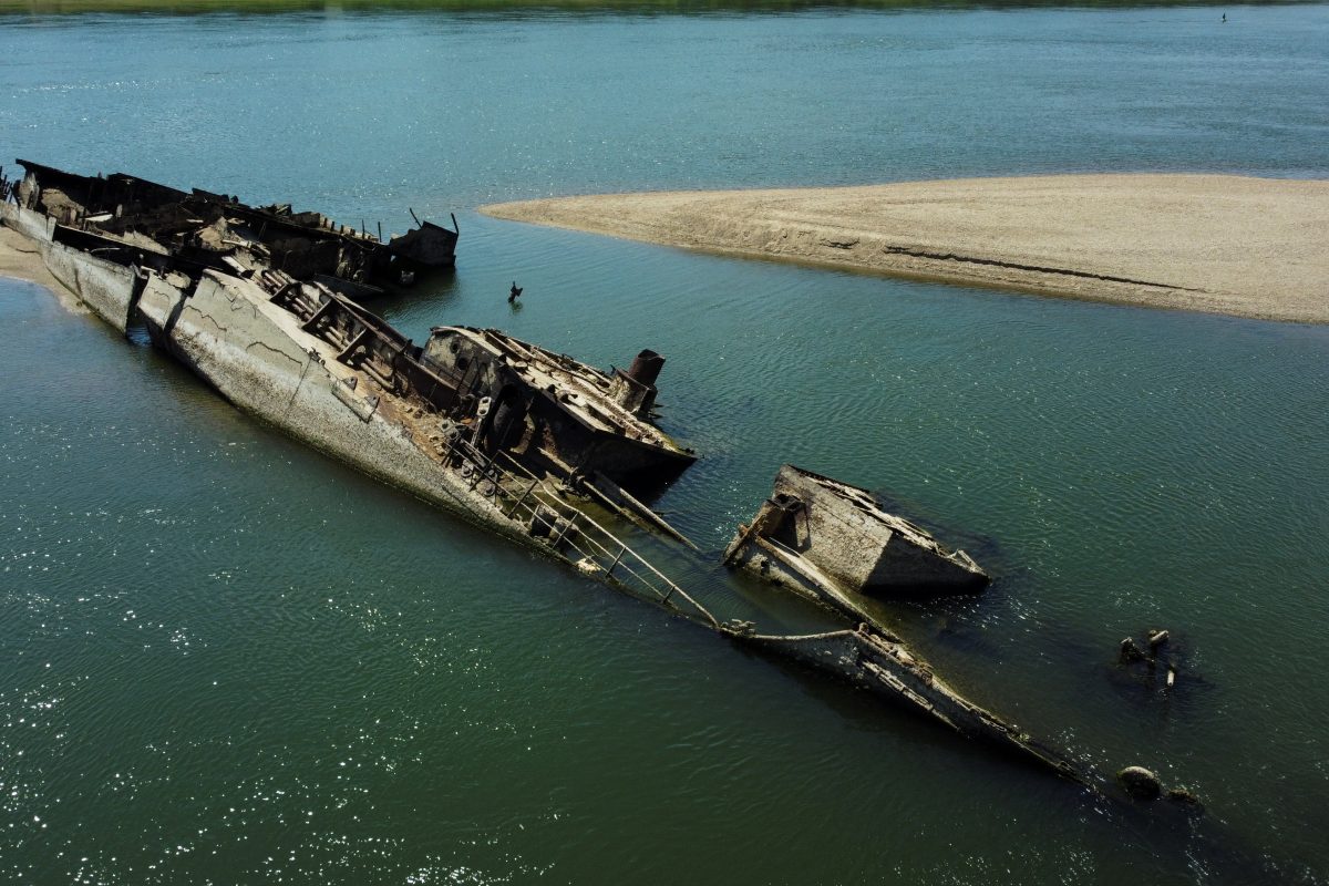 Olupina nacističkog broda iz Drugog svetskog rata (Foto: rs.n1.info.com)