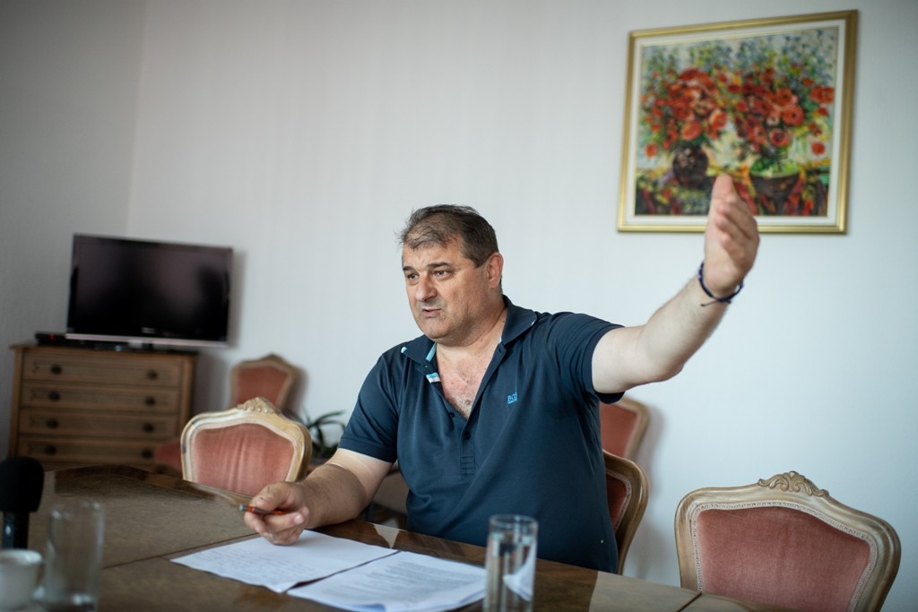 Radojko Jovanović, predsednik Granskog sindikata  tekstila, kože i obuće, Saveza samostalnih sindikata (Foto: Janoš Bedei, Telex)