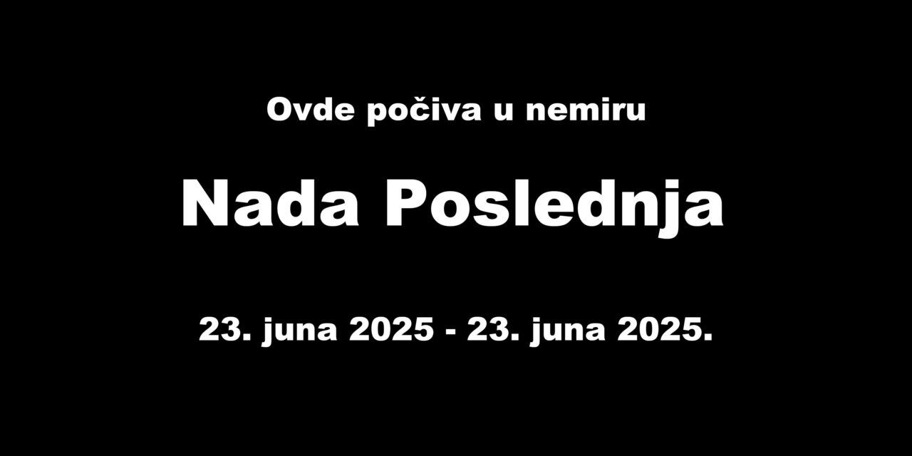 Natpis na mrtvačkom kovčegu i vađenje leša iz bunara