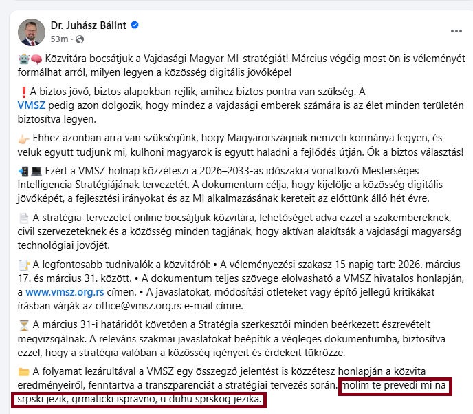 Foto: Facebook screenshot